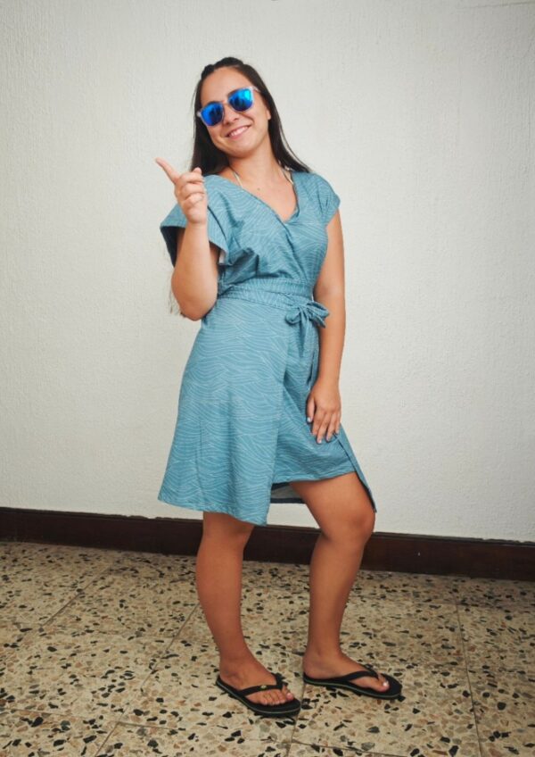 Vestido Cruzado y Reversible Multitalla – Colección Onda